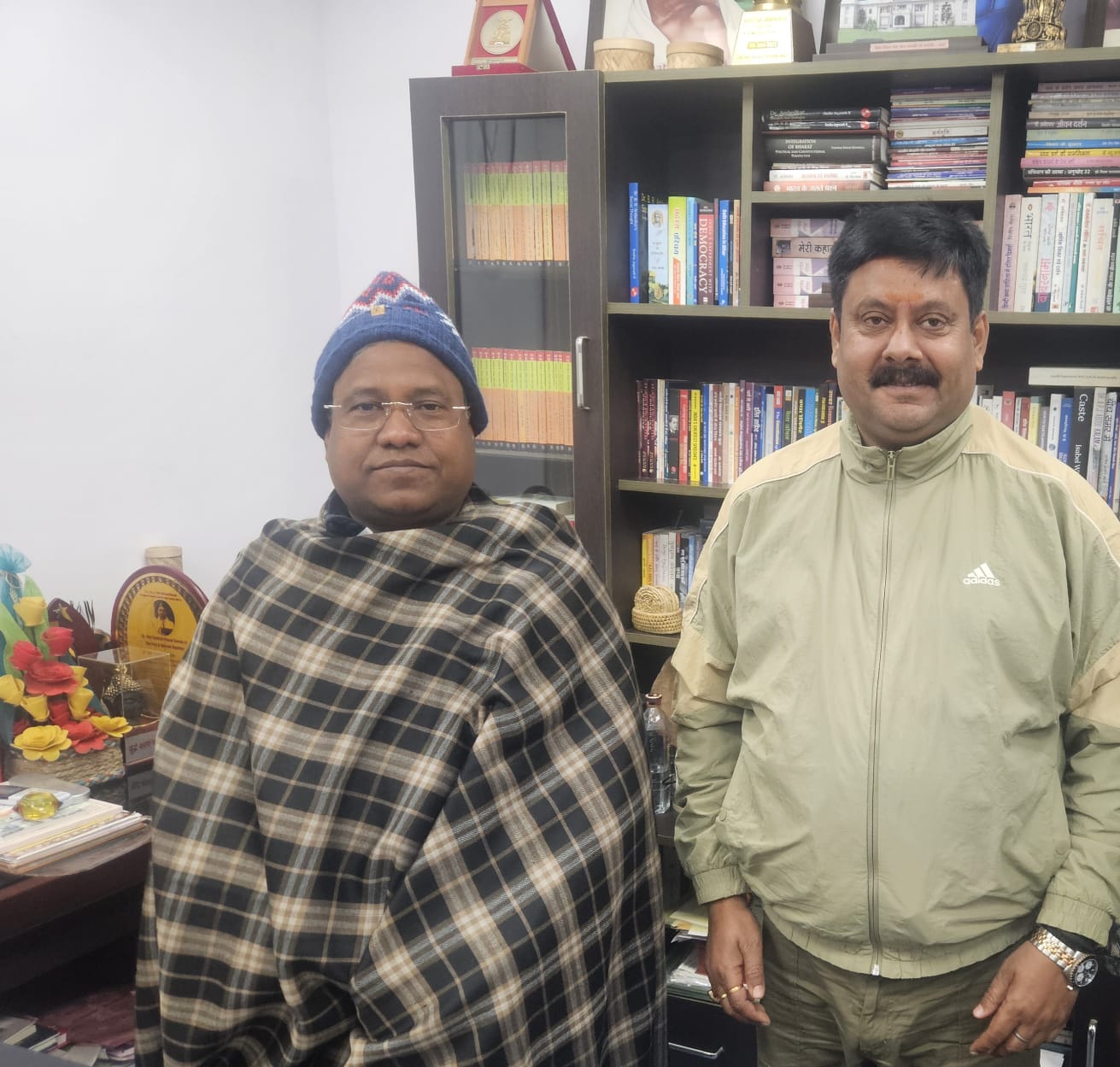 Founder with Jal Sansadhan Minister Mr. Santosh Suman